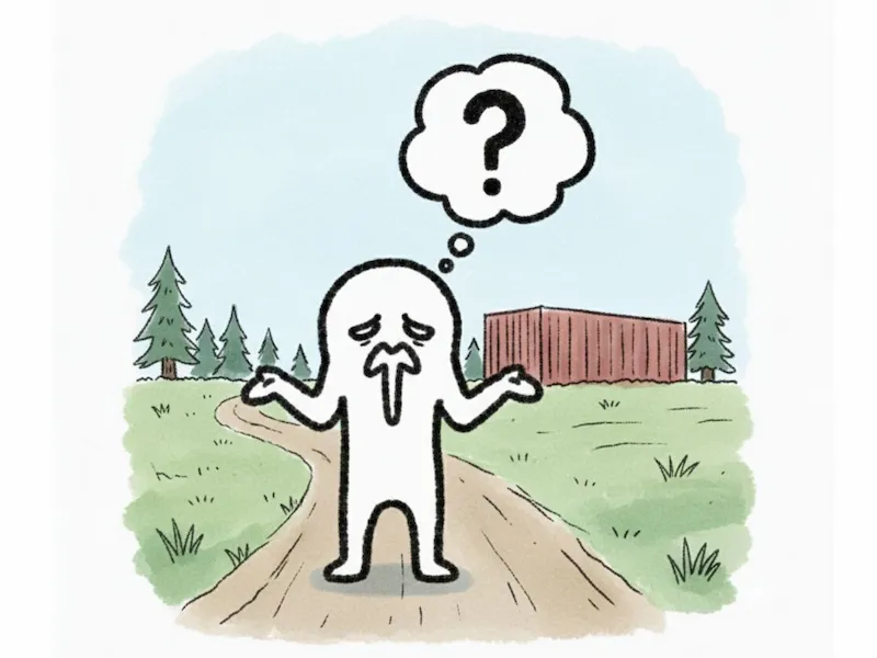 店舗を探しているイラスト