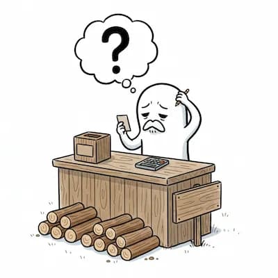 値段を決めるイラスト